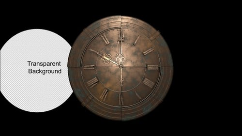 Antique Clock Transparent Background V.1