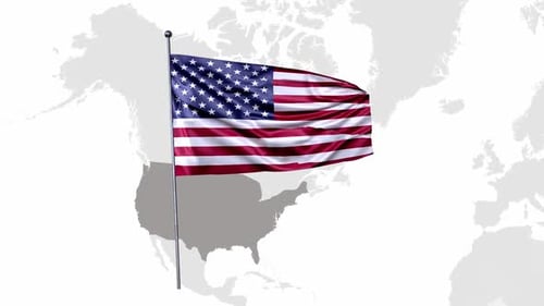 American Loop Animation Flag V3