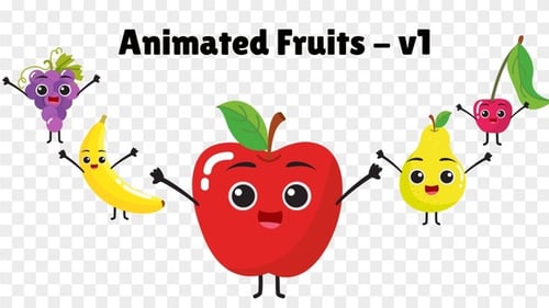 Animation Fruits Dancing V1 en bucle + Alpha