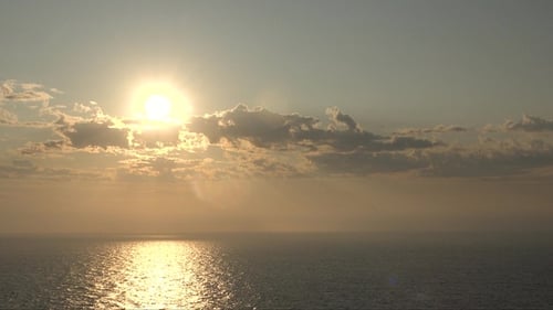 Nature. Sea sunset. Majestic sunset or sunrise landscape Amazing light of nature cloudscape sky.