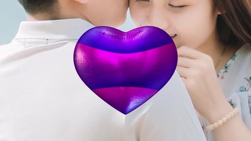 Pulsing Morphing Heart Love Symbol Animation