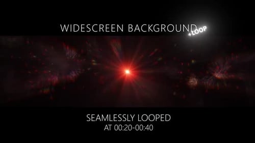 Red Explosion Firework Particles Stage Background