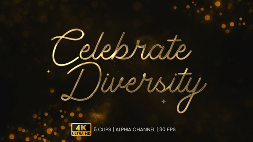 Elegant Script Write-On Text Animation: Celebrate Diversity