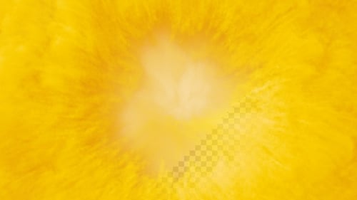 Explosion mit expandierendem gelbem Rauch Shockwave V3