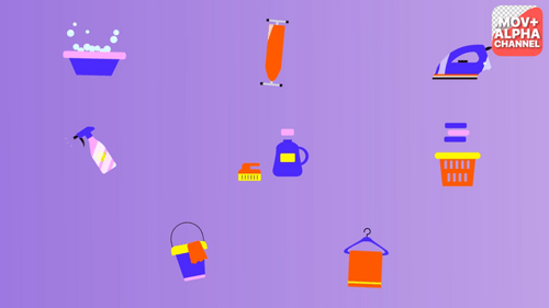 House Cleaning Icons | Motion Graphics
