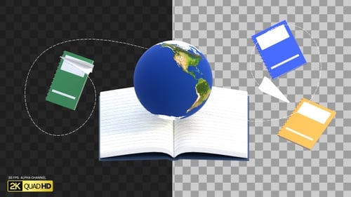 3D World book day | Alpha Channel