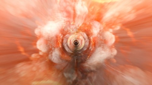 Vol 33 de la nébuleuse spatiale Fire