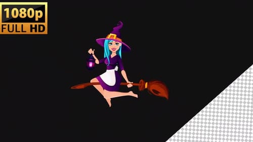 Beautiful Witch 2D | Alpha Channel