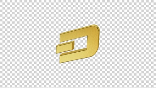 Modern Golden 3D Logo Rotation Reveal Animation
