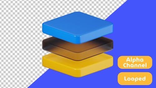 3D Animation of Layer | Design and Development | Alpha Channel
