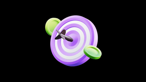 Financial Goal Target Coin Concept Animation