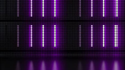 Set mit rosafarbenen LED-Lichtmustern, 4 K