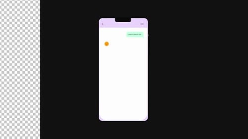 Animated Mobile Chat UI Message Bubbles