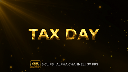 Tax Day Text Animation