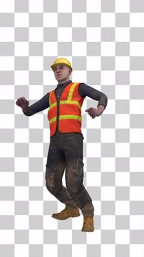Builder Man Twist Dance en bucle