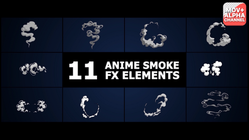 Anime Smoke Elements | Motion Graphics