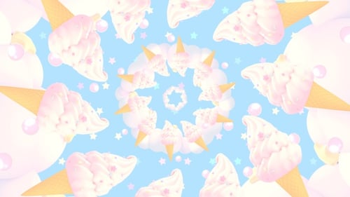 Spinning Ice Cream Pattern