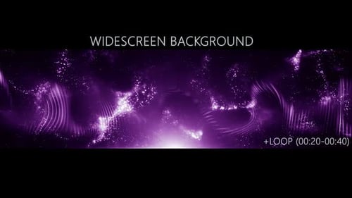 Cinematic Abstract Purple Glowing Particle Looping Background