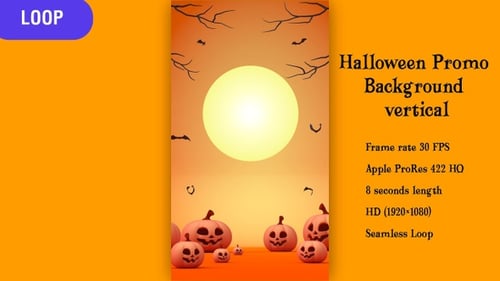 Halloween Promo Background Vertical