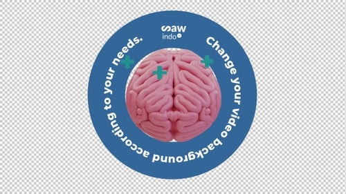 3D-Animation Healty Brain - Transparente Hintergrundschleife