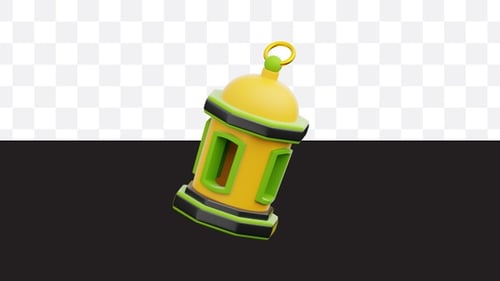 3D Neon Light Icon Animation