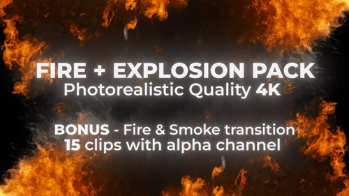 Fire & Explosion VFX Pack – 4K Alpha Clips