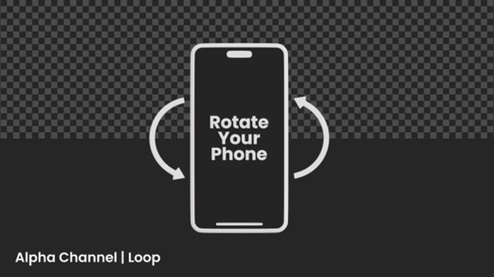 3D Rotate Your Phone Animation | Alpha Loop, Backgrounds Motion ...