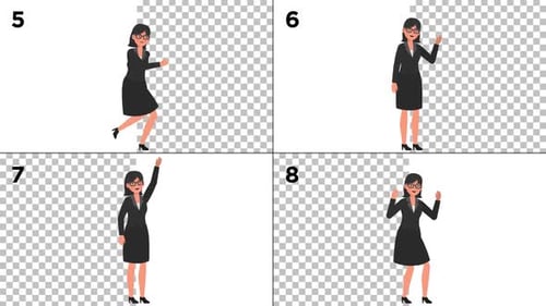 Business Female Character Animation Pack