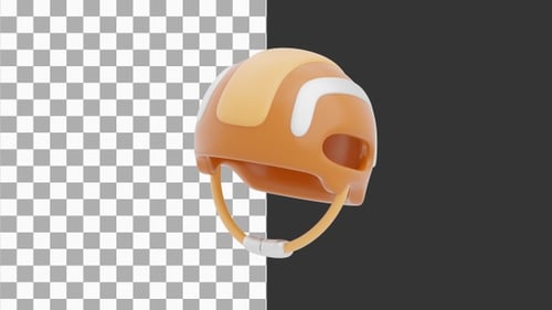 3D Animation of Outdoor Adventure Helmet | Alpha Channel