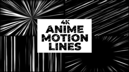 4k Anime Motion Lines