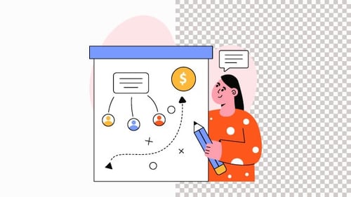 Strategic Planning Animation Alpha Channel