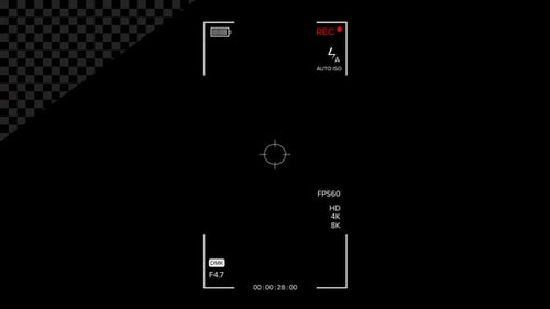 Vertical Video Camera Recording Screen Interface Alpha