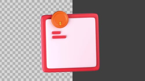 3D Animated Money Management Icon