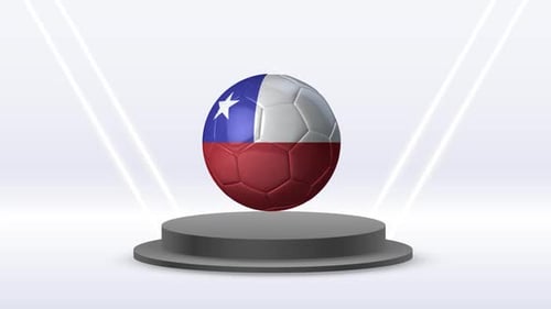 Fußball, Flagge von Chile
