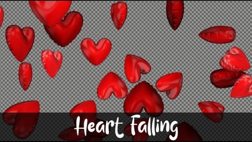 Valentine Heart Falling