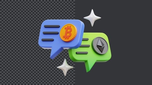 3D Cryptocurrency Transaction Animation