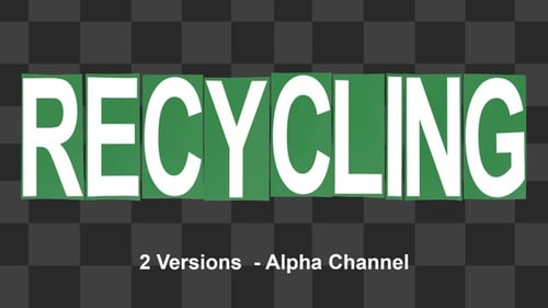 Animated Recycling Text Styles Pack