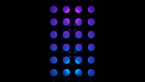 Vertical video blue and purple circle particles loop animation background
