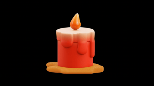 Chinese Candle 3d Animation