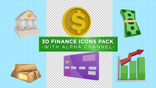 3D Finance Icons Pack