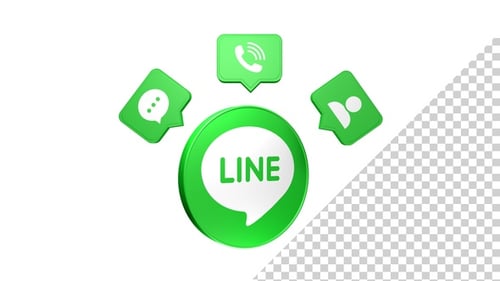 Line Modern 3D Circle Icon