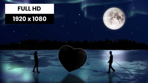 Frozen Night Couple Silhouette