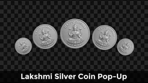 Événement éphémère de la pièce en argent Lakshmi — Diwali Festival Fortune