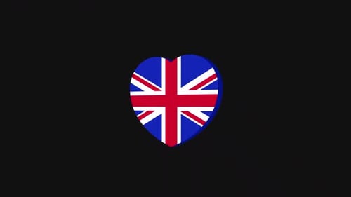 UK logo heart 3D | Alpha Channel