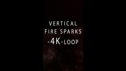 Abstract Fiery Particles and Smoke Rising Overlay