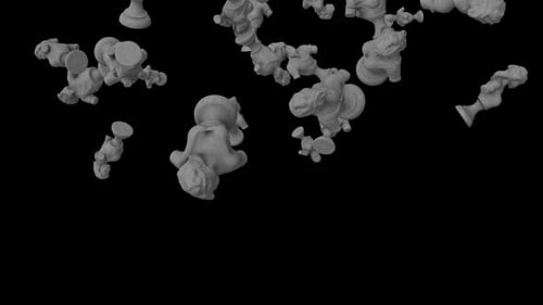 Falling Statues