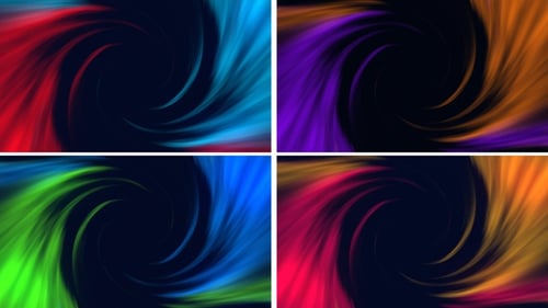 Dynamic Colorful Swirling Light Trails Background