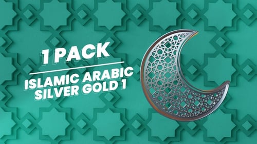 Islamischer arabischer Mond Silber 1