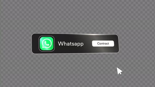 Animated Whatsapp Call to Action Button Click with Mouse Cursor