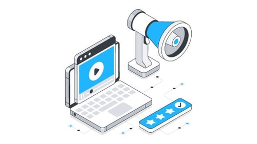 Viral Content Isometric Animation Alpha Channel